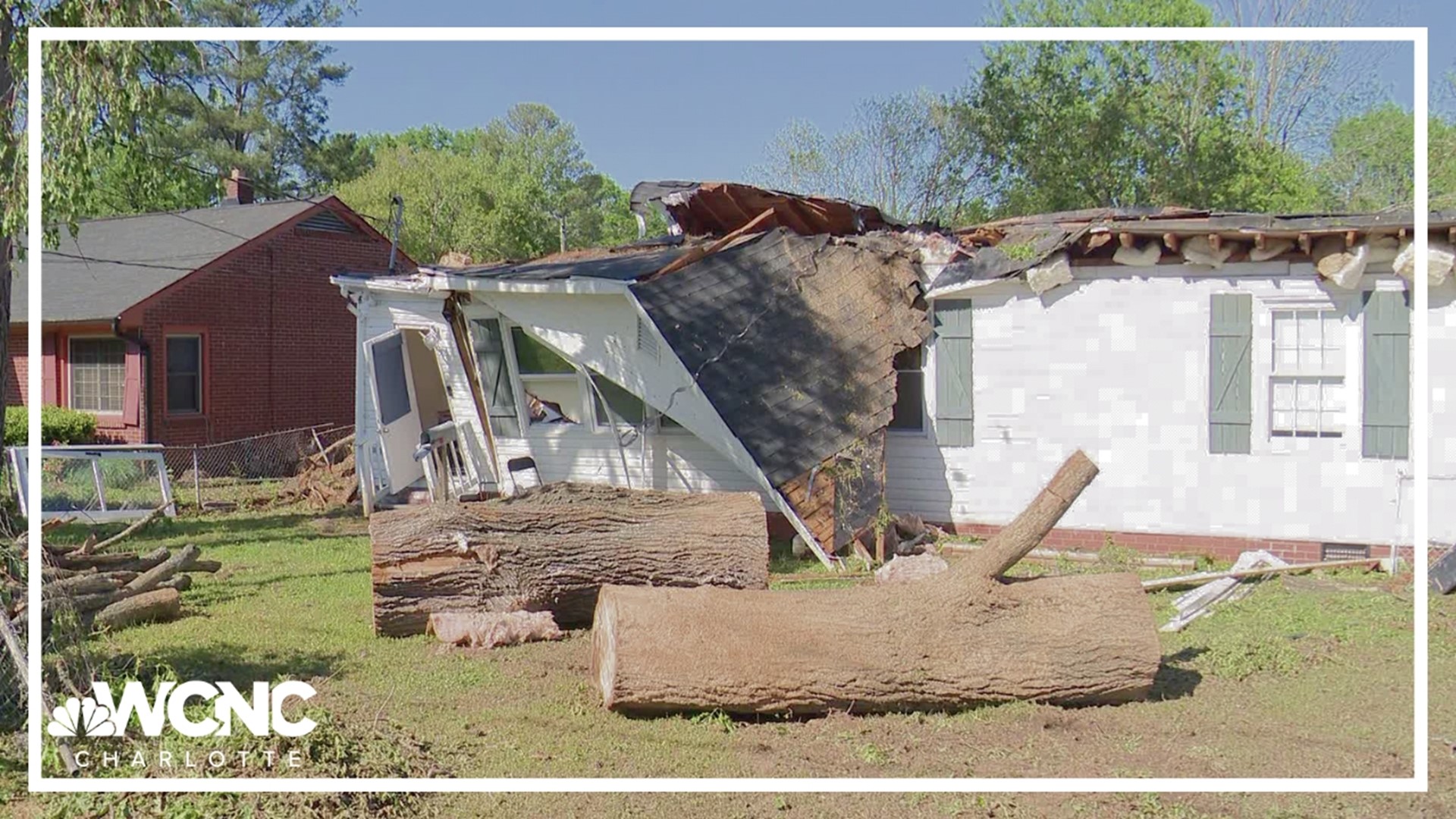 Extensive storm damage left behind in Rock Hill, South Carolina, from a thunderstorm on Saturday was caused by excessive winds and not a tornado, the National Weathe