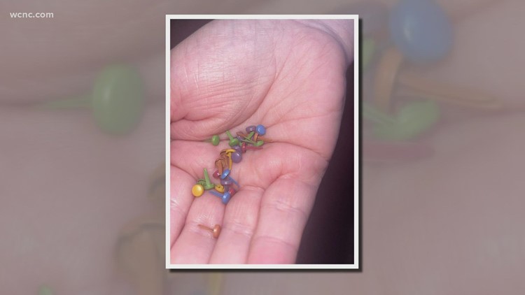 Metal brads found in Rock Hill trick-or-treat bags