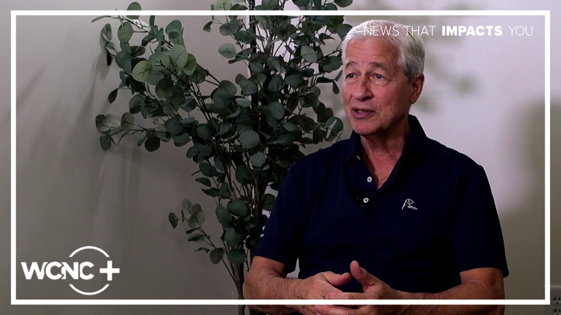 WCNC Charlotte Anchor Ben Thompson sat down with one of the most influential people in America to talk about the bank's expansion in Charlotte.
