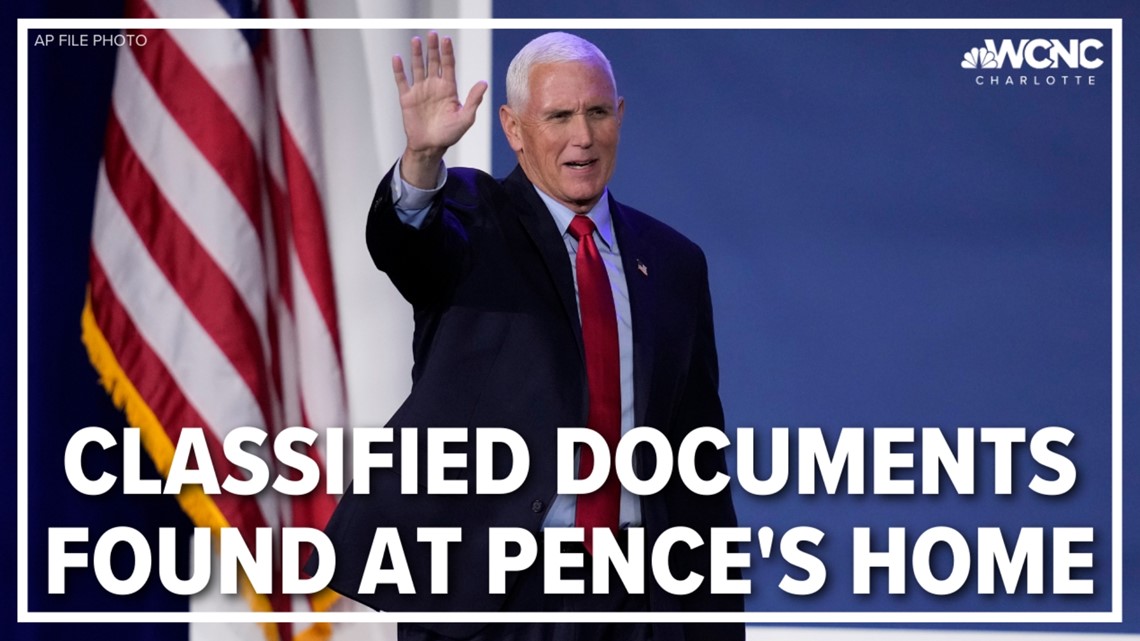 Classified documents found at former VP Mike Pence Indiana home