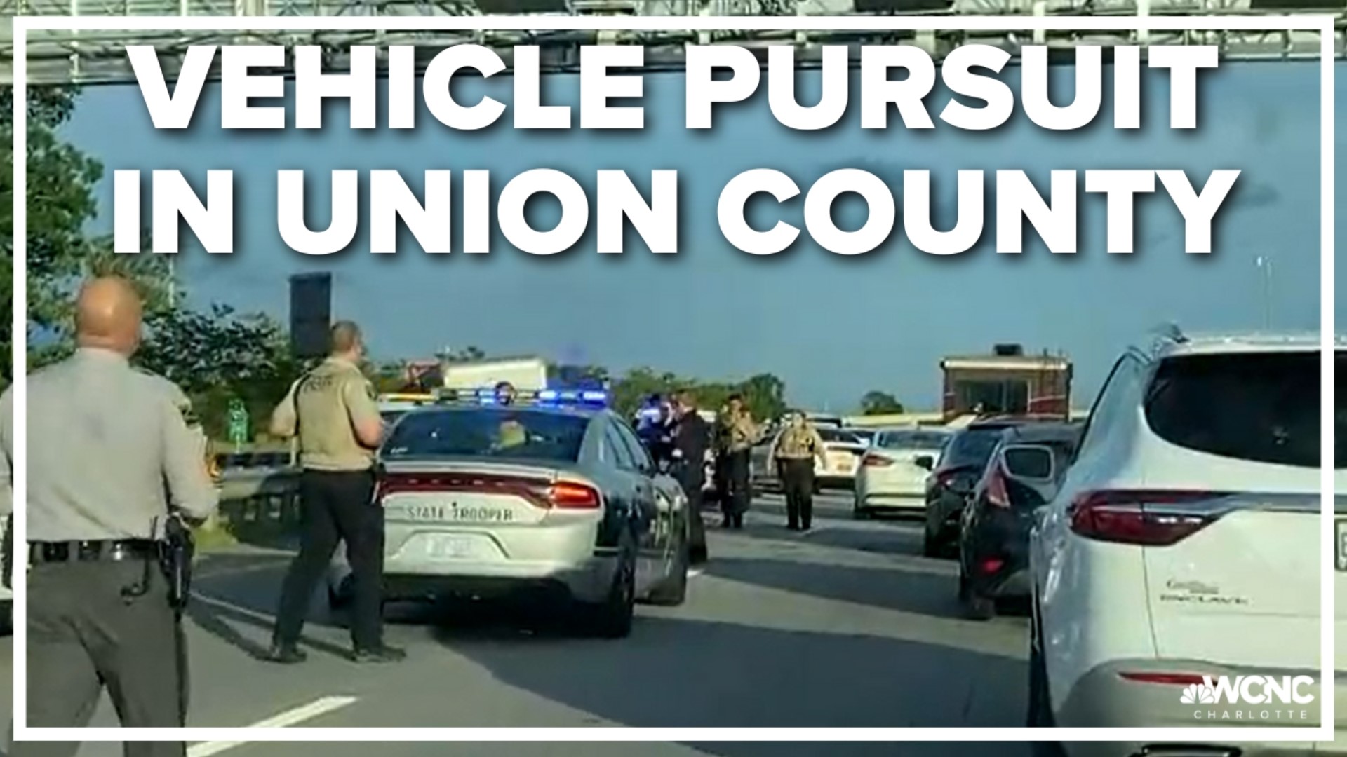 A suspect is in custody after a vehicle pursuit in Union County on Tuesday evening.