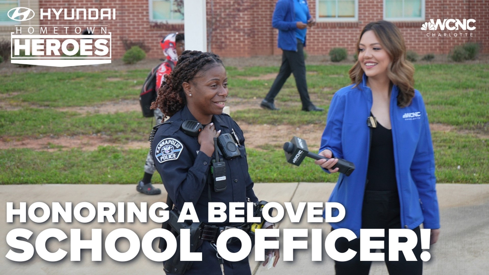WCNC Charlotte honors a beloved officer who goes above and beyond for the students she serves!