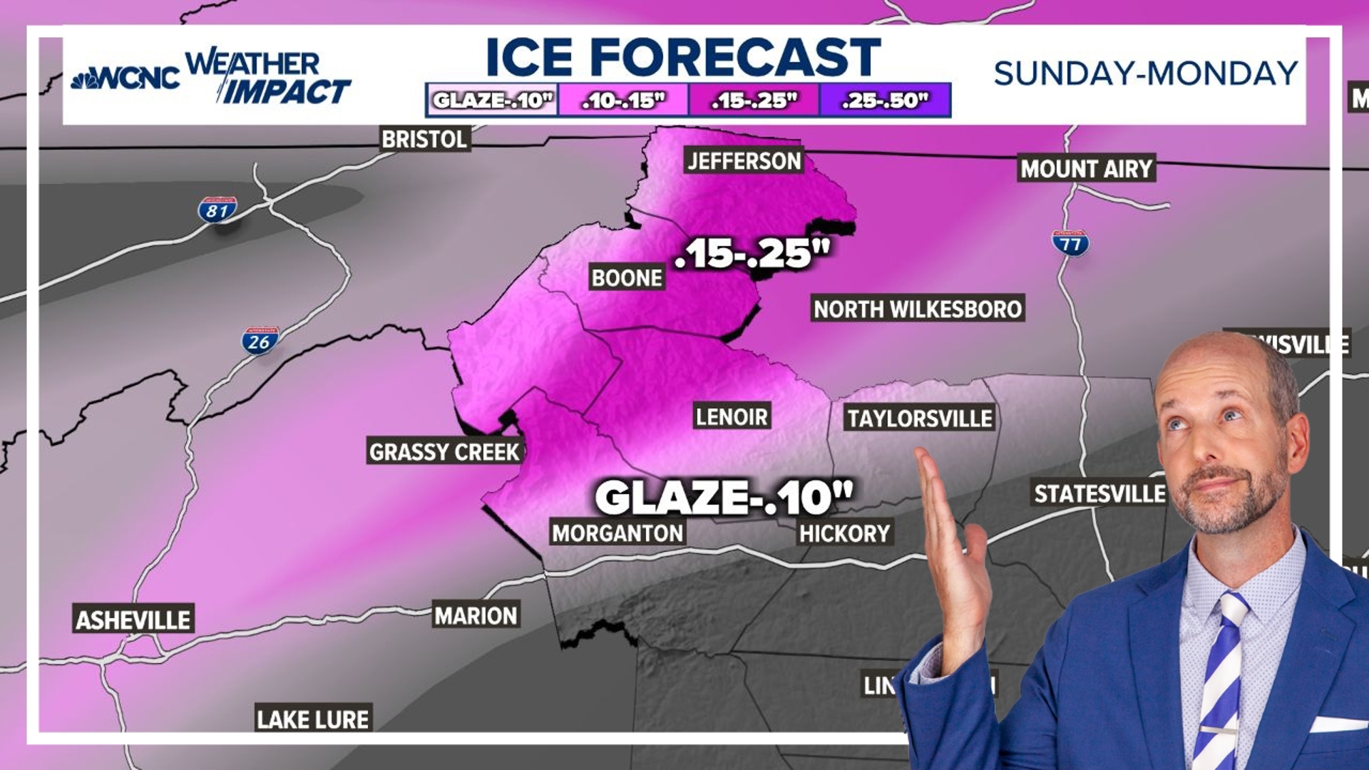 Weather Aware Cold weather impacts for the Charlotte, N.C. viewing