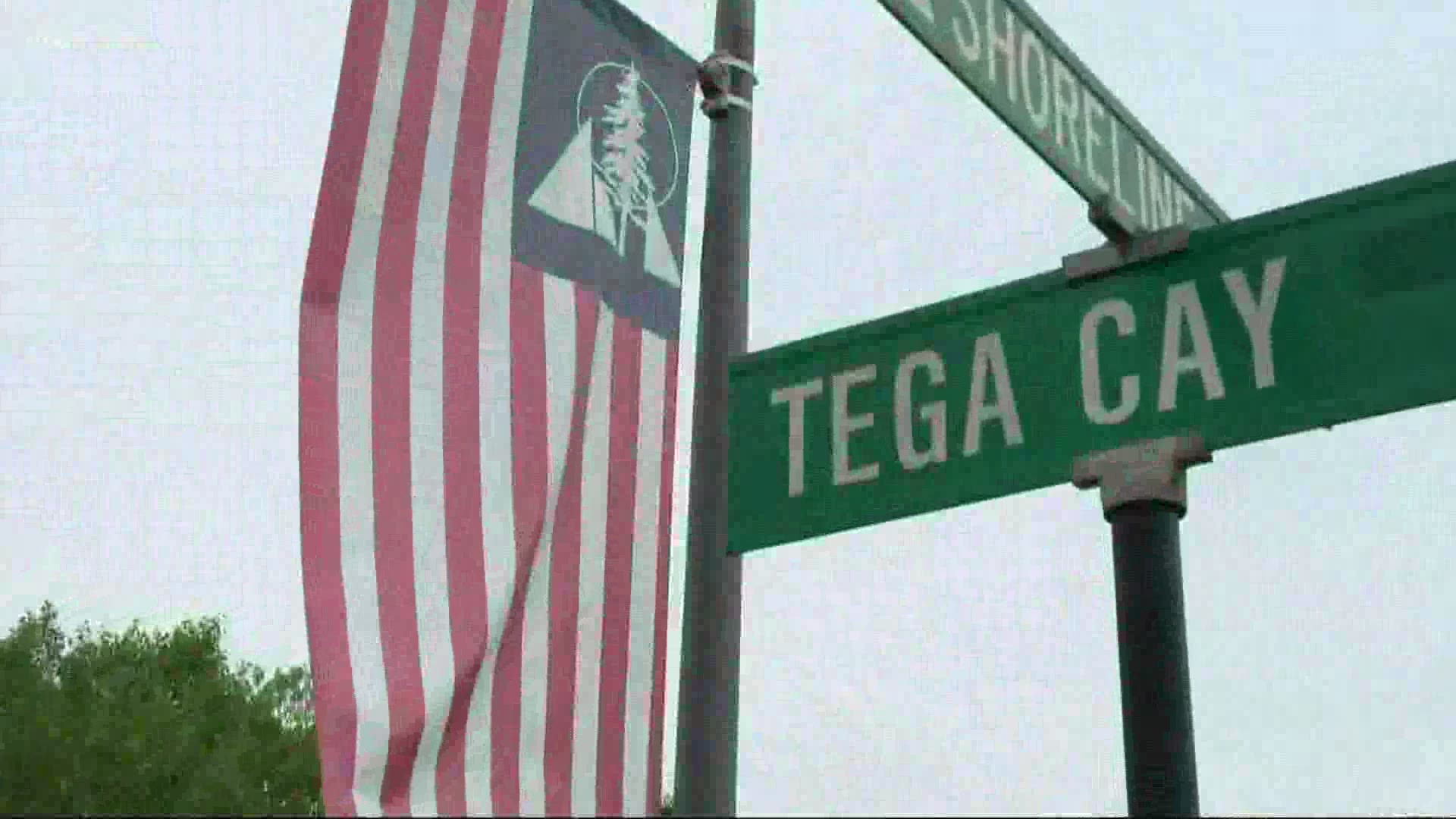 In Tega Cay the flags are flying and so are the opinions about whether the city should have its annual fireworks show