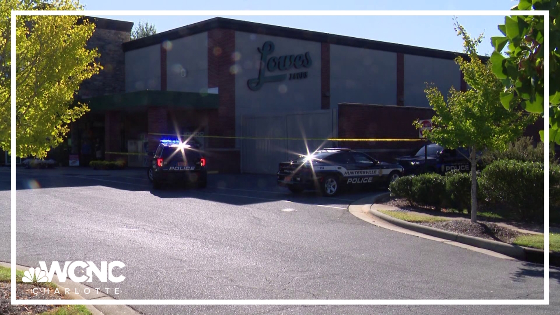 Huntersville Fire told WCNC Charlotte it responded to the area for a "work-related accident near a business."