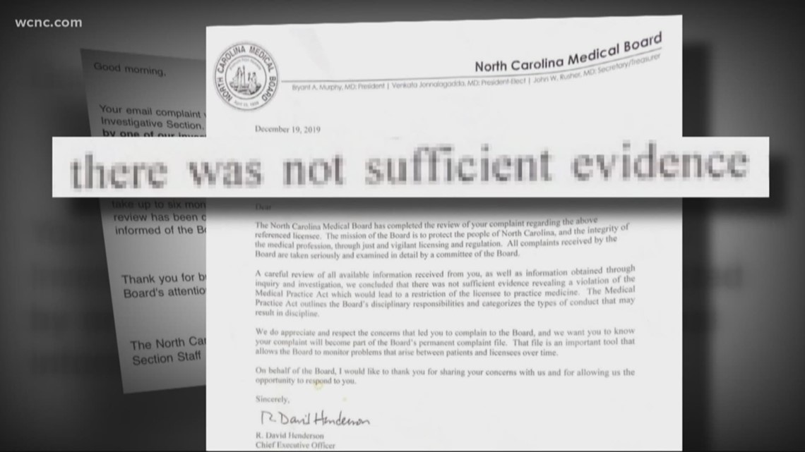 A woman described how her doctor allegedly touched her inappropriately during a visit several years ago.