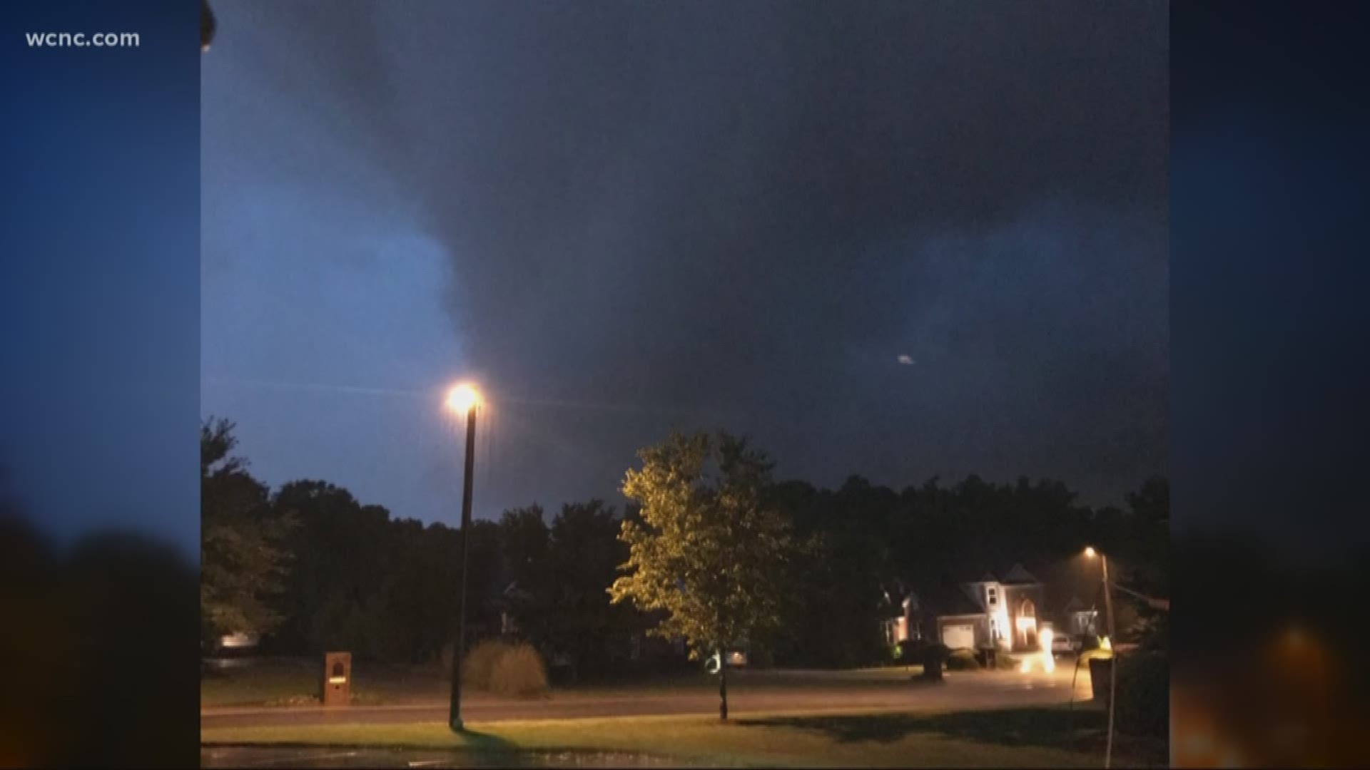 Charlotte and the surrounding area was battered by flash flooding and high winds Tuesday night.