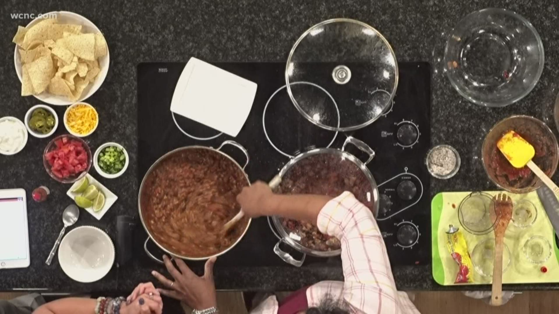 For National Chili Month, Andria Gaskins gives us her family recipe for flavorful, filling chili made with beans, turkey and pork.