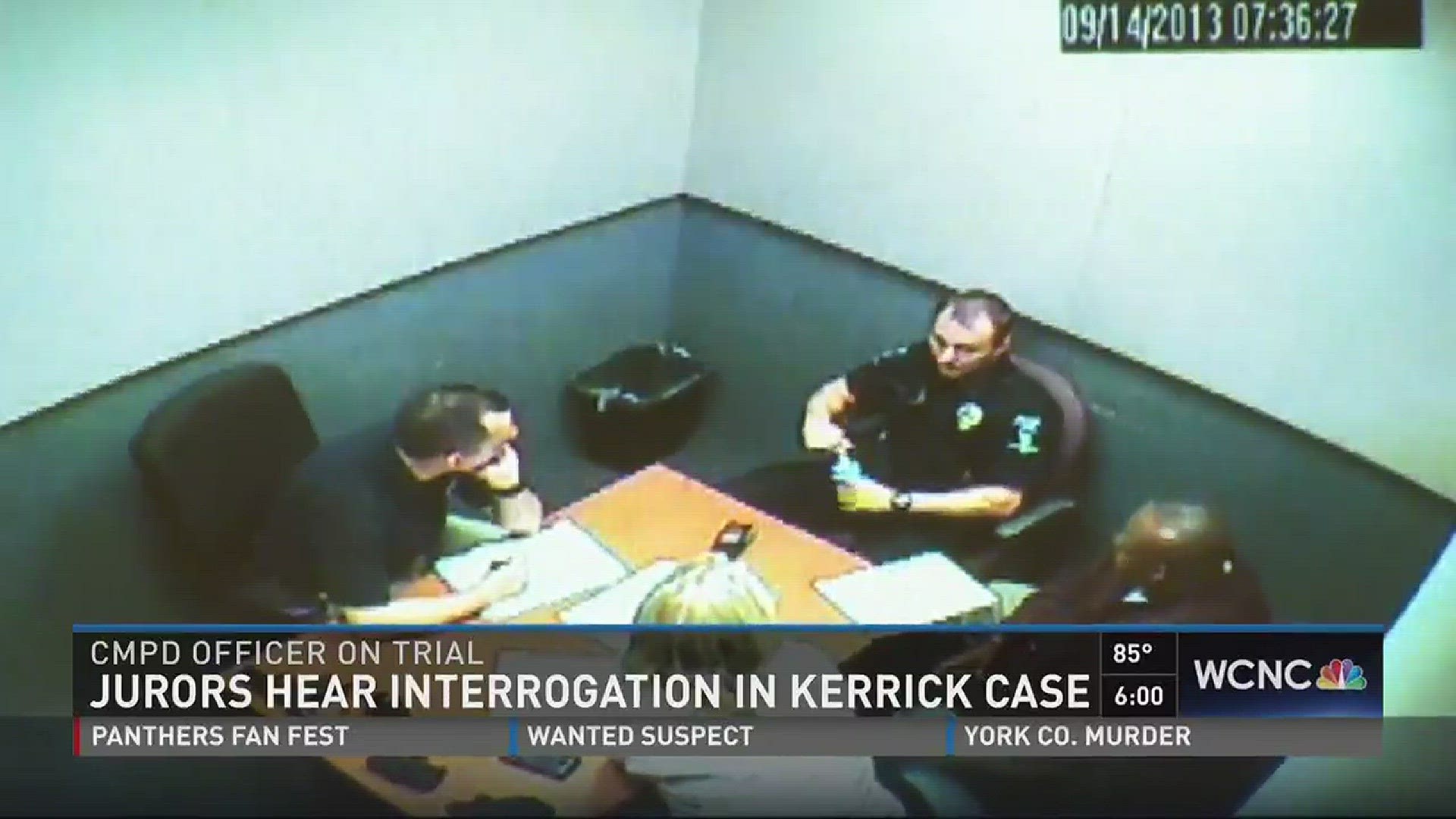 Jurors listened to the interrogation of Officer Randall Kerrick after he shot Jonathan Ferrell.