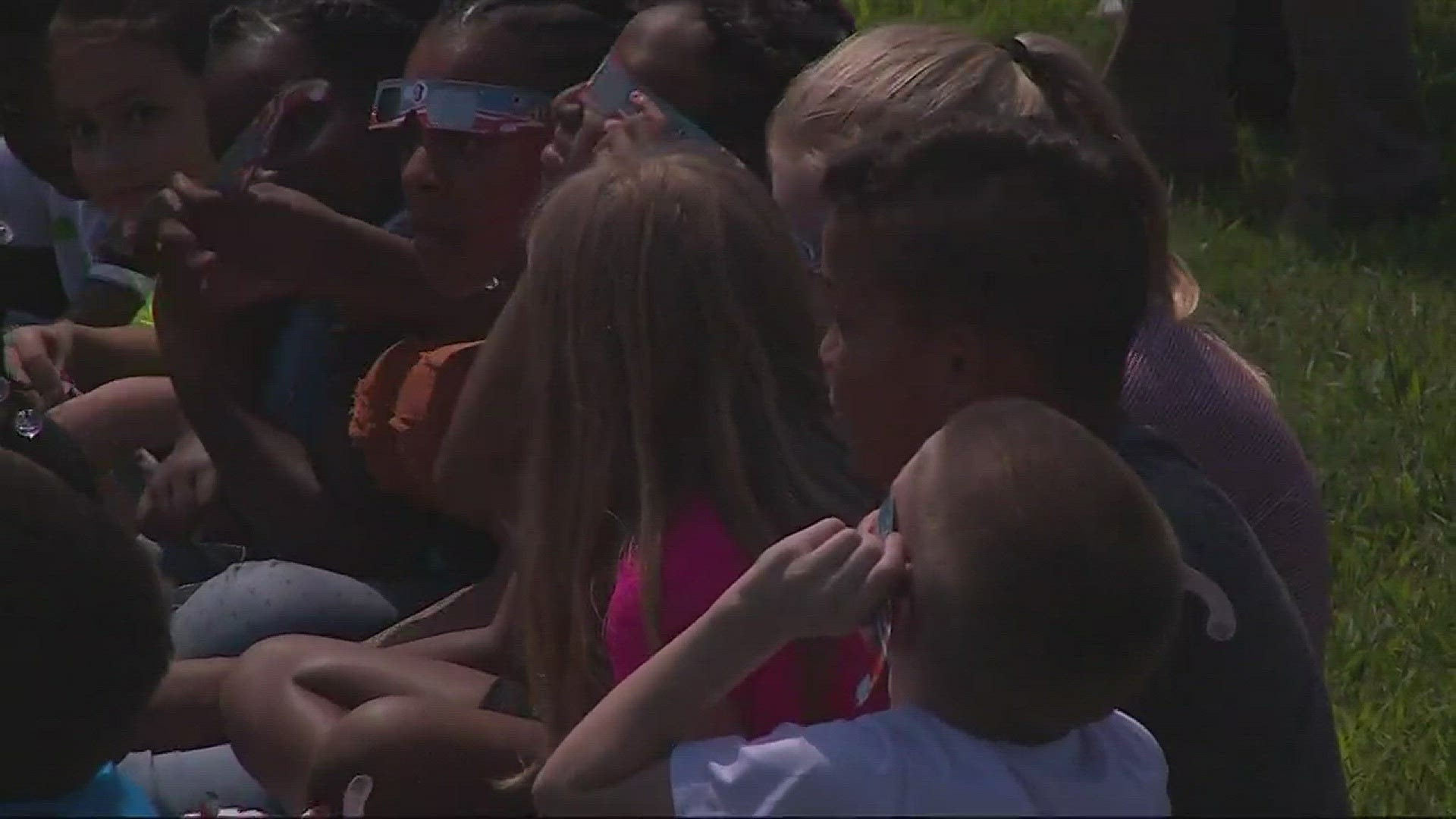 Elementary students spent the day learning and watching the eclipse in South Carolina.