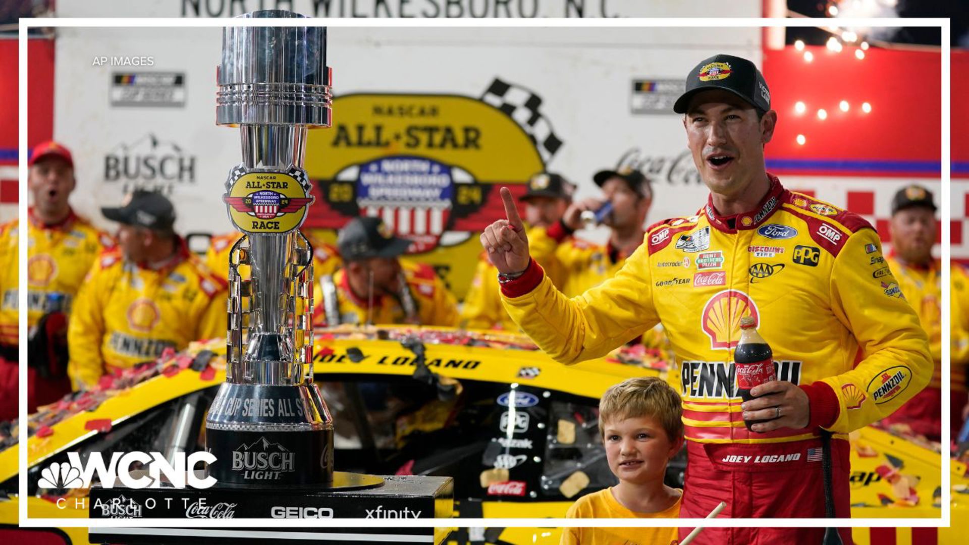 Joey Logano dominated at North Wilkesboro but it was a post-race brawl involving Ricky Stenhouse Jr. and Kyle Busch that has everyone talking.