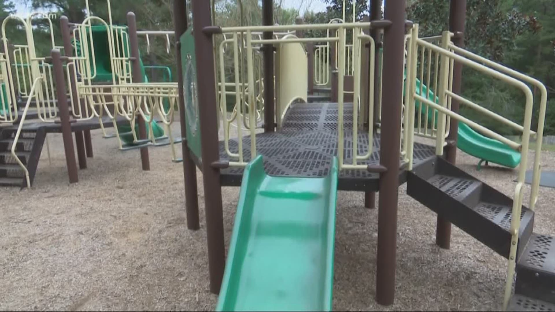 The park in Tega Cay will be replaced with inclusive play equipment. This allows children with or without disabilities to easily play together.