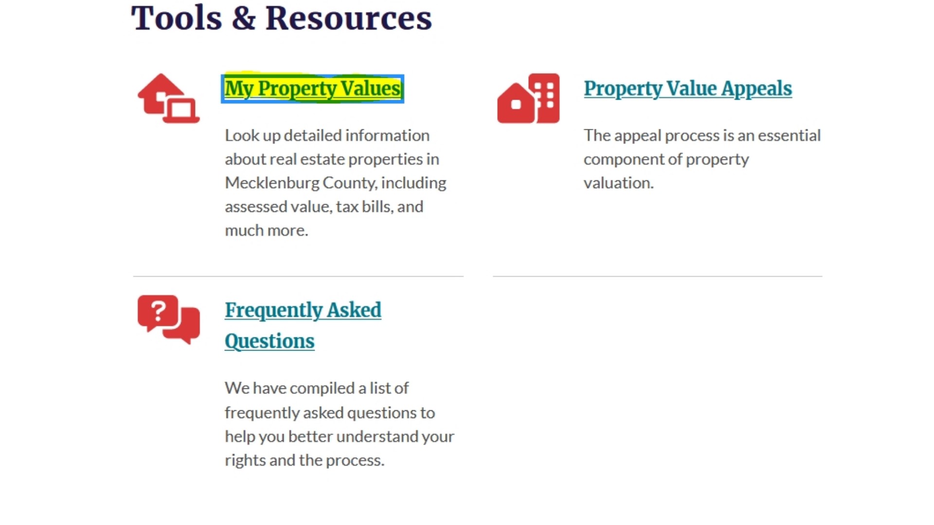 Mecklenburg County Property Value Lookup