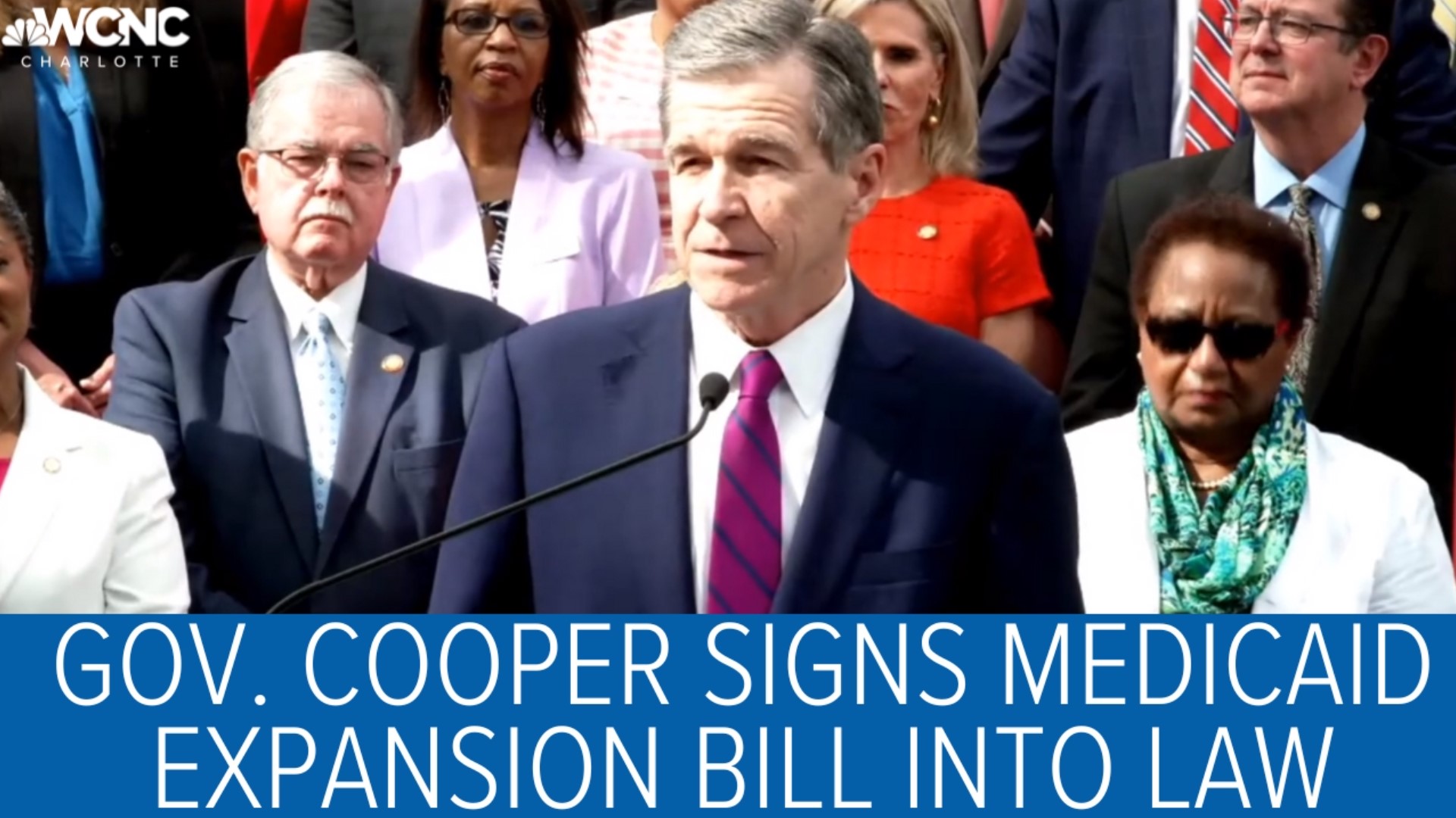 A Medicaid expansion deal in North Carolina is now official after Democratic Gov. Roy Cooper signed it into law Monday.