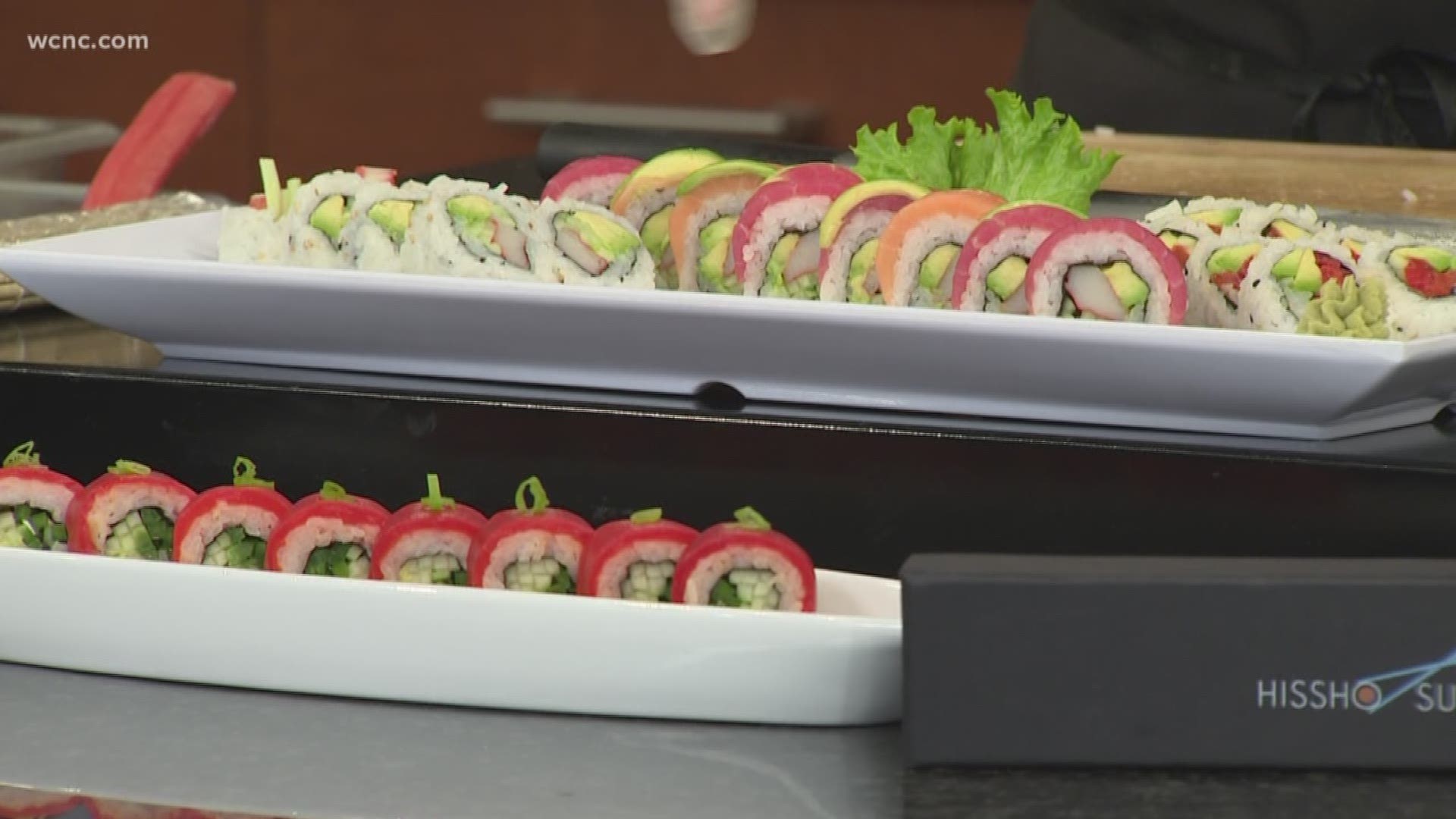 Chef Dan Yang from Hissho Sushi shows us how to make a few rolls
