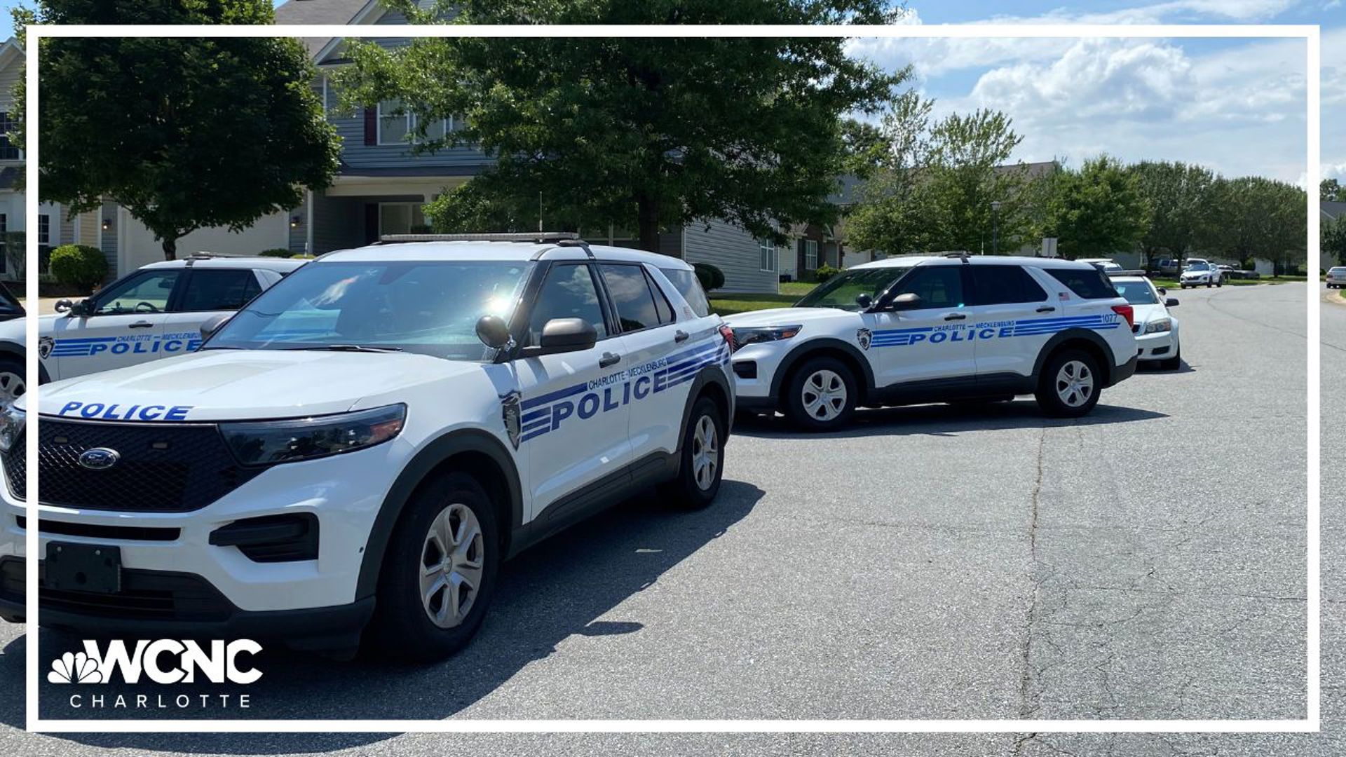 A neighbor told WCNC Charlotte they've never seen anything like this in their neighborhood, saying it's typically a quiet street.