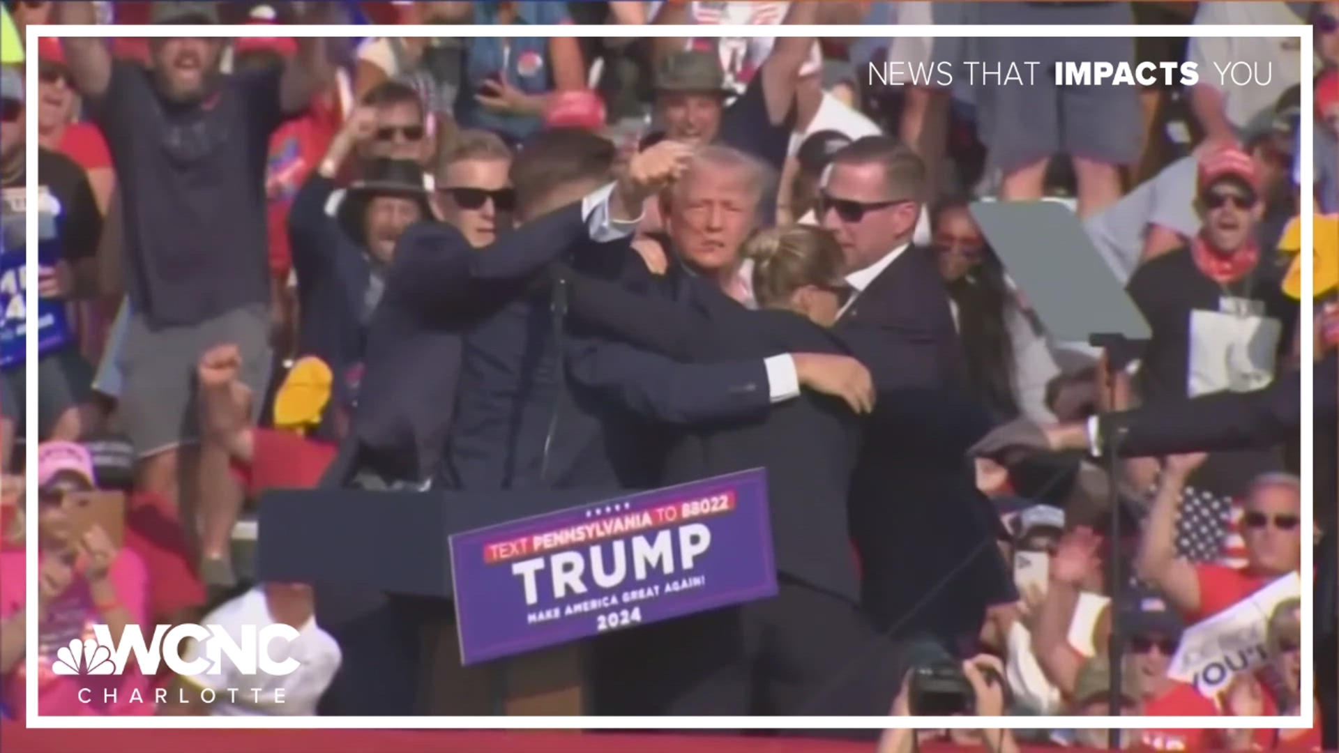 One year ago, Donald Trump was grazed by a bullet during a rally in Pennsylvania. One man was killed and two other people were injured. 