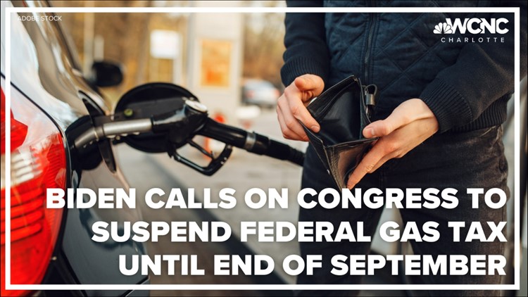 President Biden calls for gas tax suspension