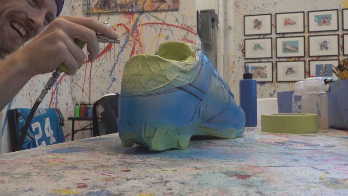 In their shoes: How custom cleats brought the Shoedio to the Panthers