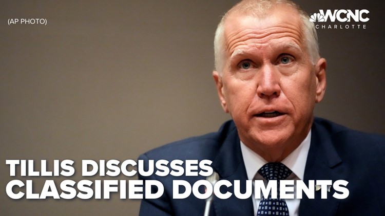 Sen. Tillis calls for accountability about classified documents