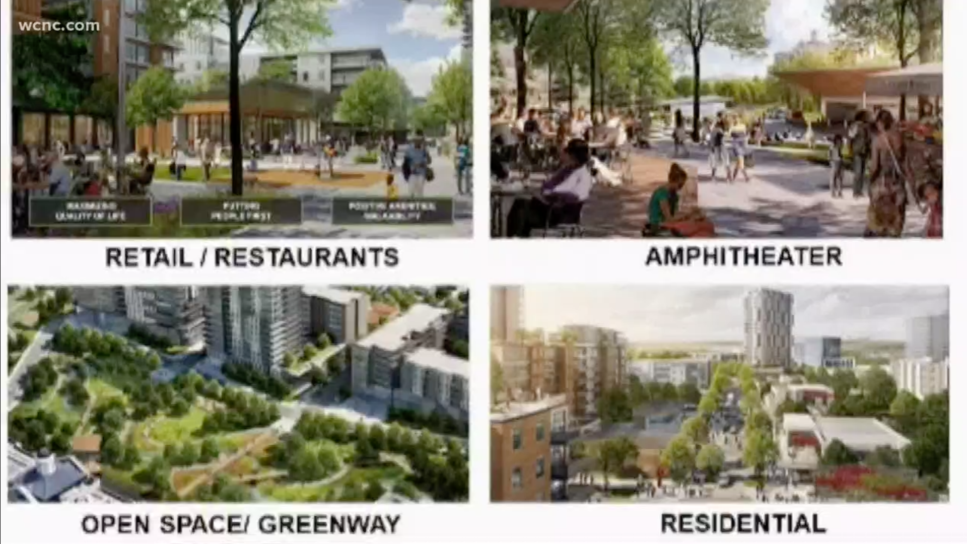'Ballantyne Reimagined' would get rid of The Golf Club at Ballantyne, replacing it with 2,000 residential units, an amphitheater, a greenway, and more.