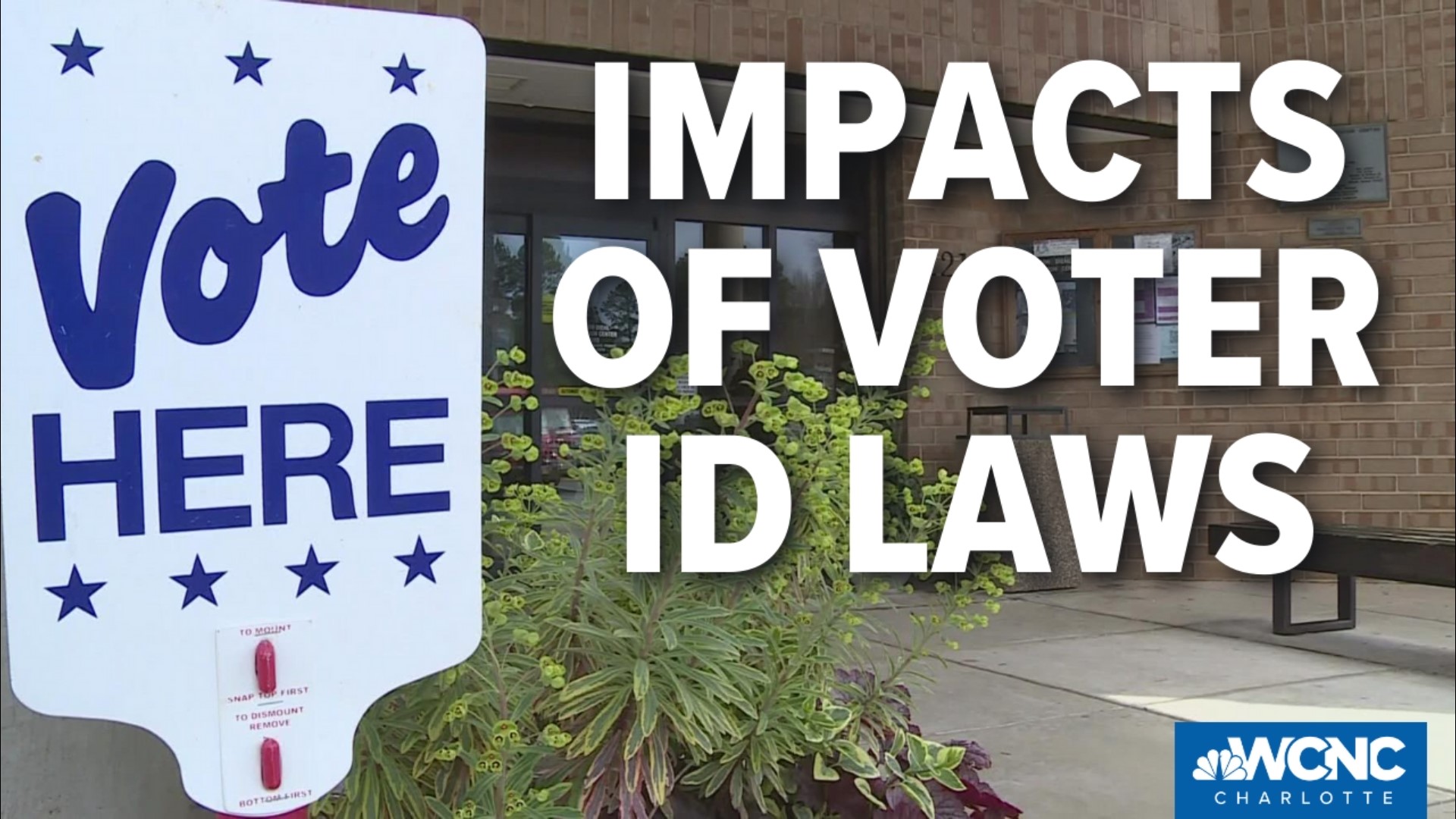 A hot topic here in the Tar Heel State is voter ID laws. Right now, those laws are in limbo and people do not need to show identification at the polls.
