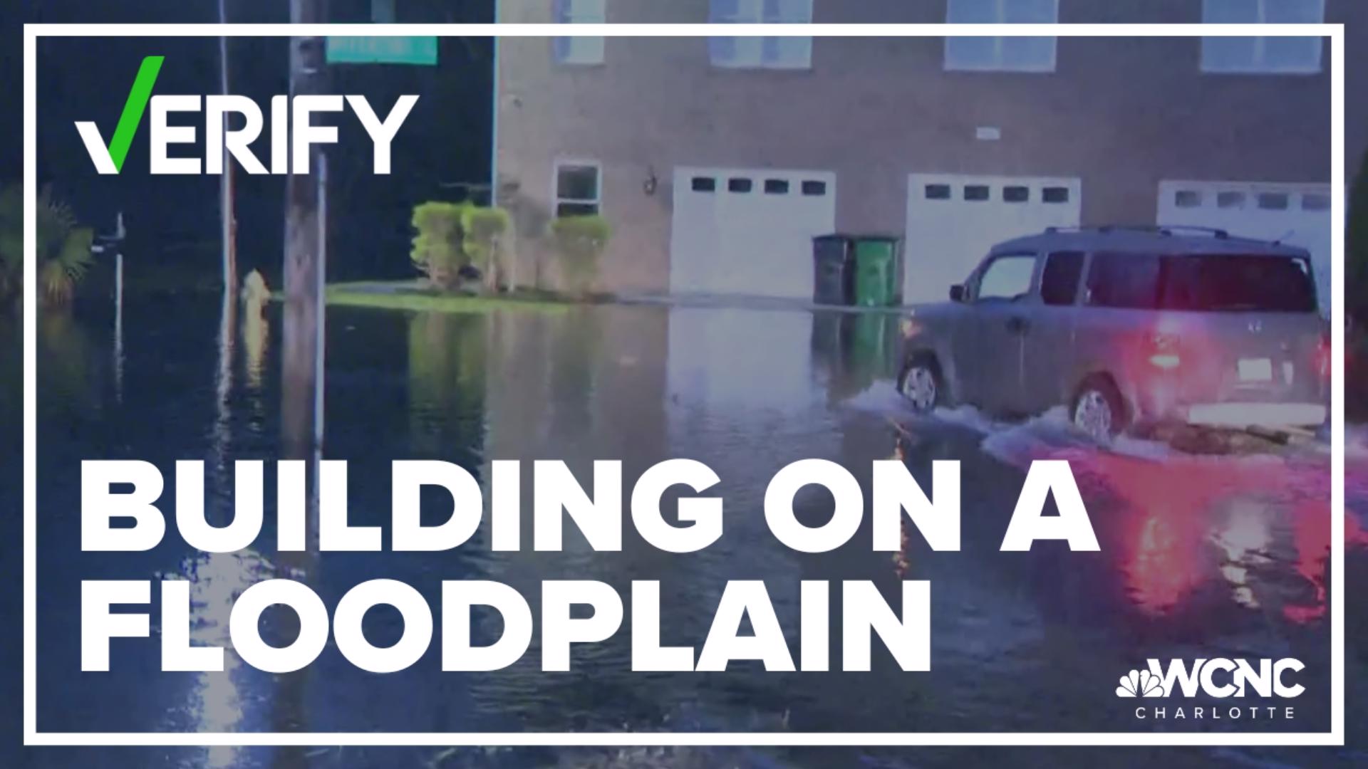 Almost 6% of land in Mecklenburg County is a regulated floodplain.