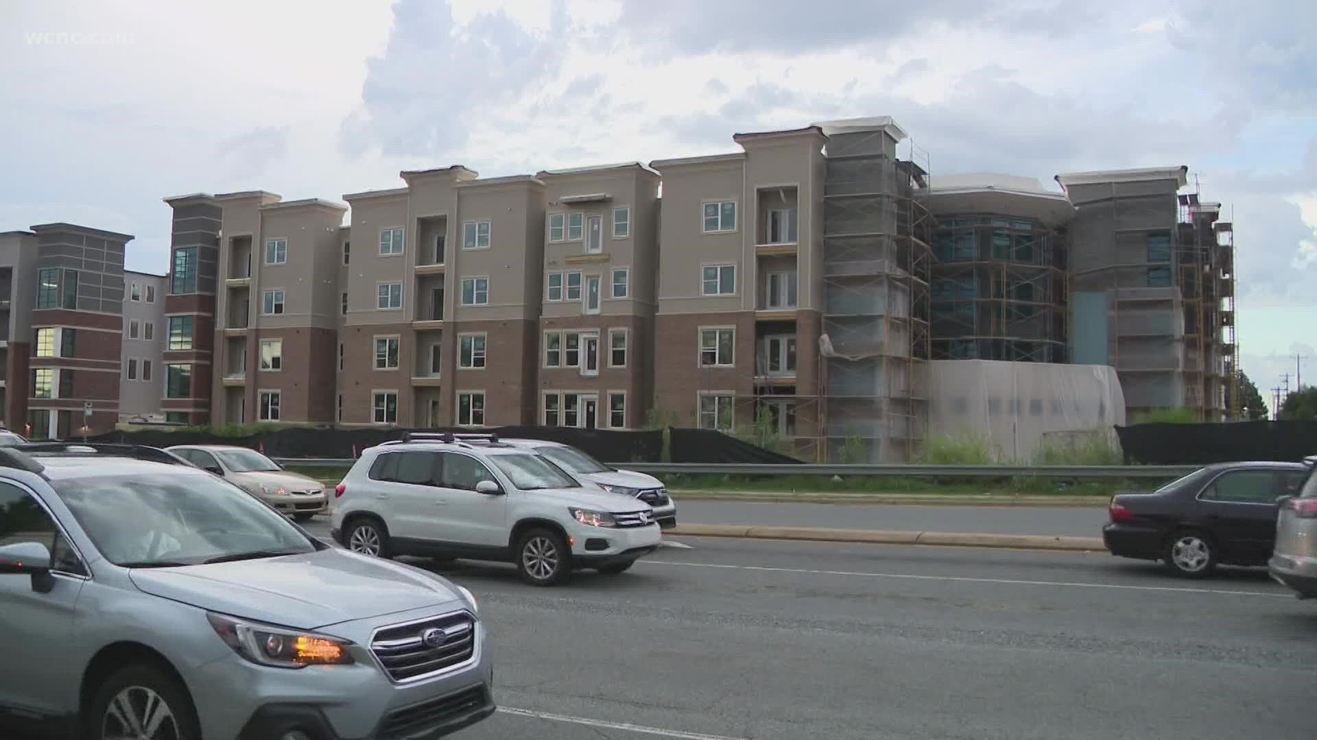 Several UNC Charlotte students finally move in to off campus apartments