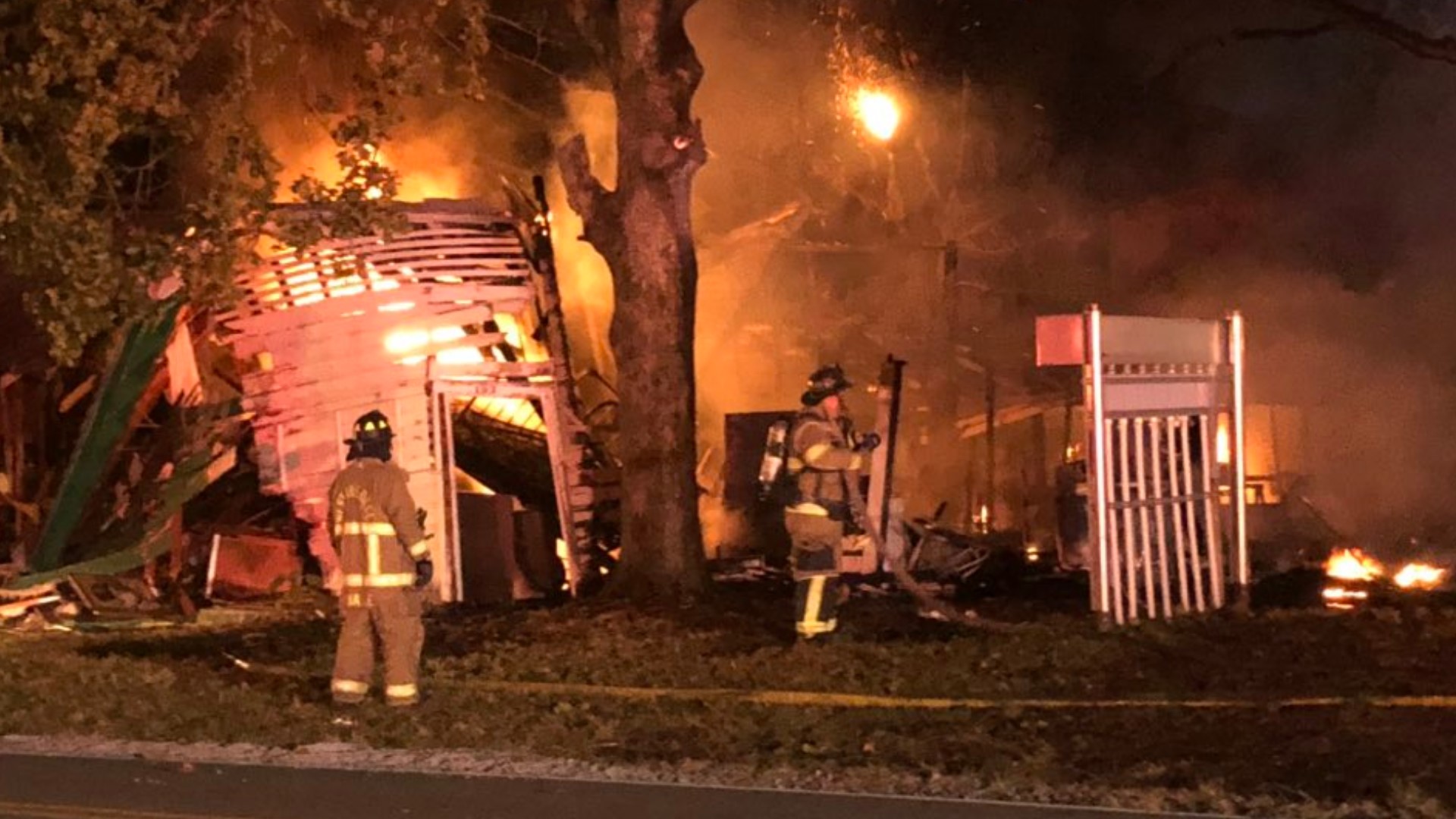 PHOTOS Massive fire at historic Balls Creek Campground