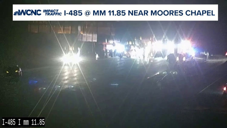 Lanes reopen on I-485 Outer Loop near Moores Chapel Road after vehicle ...