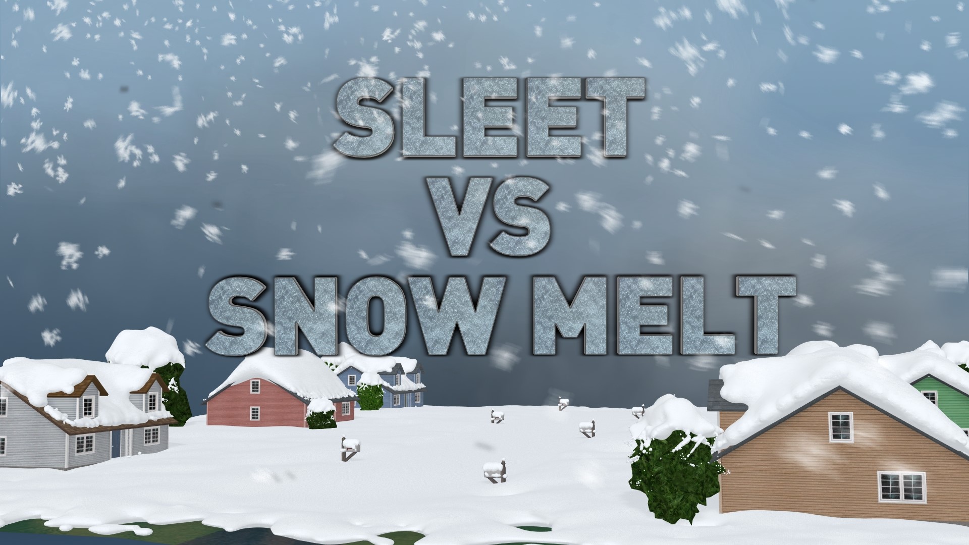 Why does snow melt faster than sleet?
