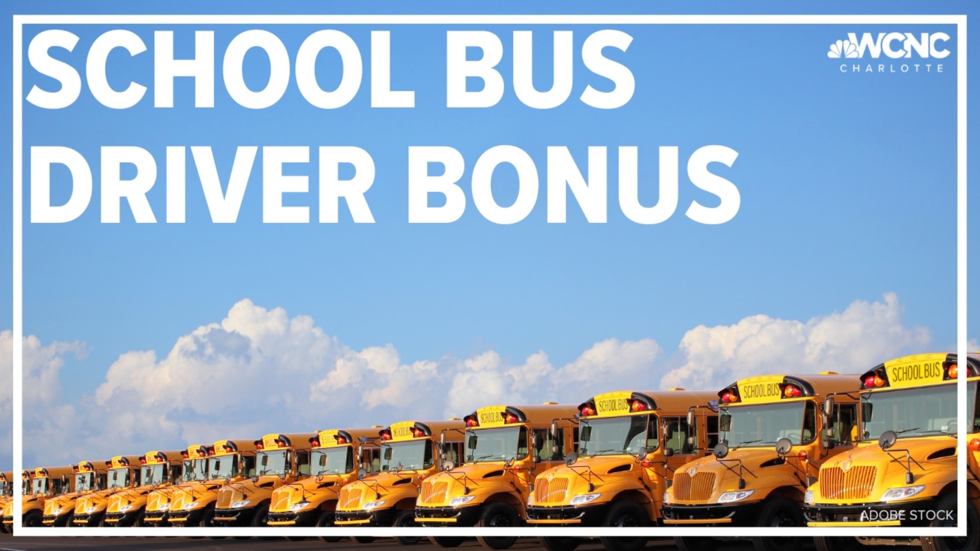 The Mooresville Graded School District is offering a $1,000 bonus for new bus drivers and employees who refer them to the district.