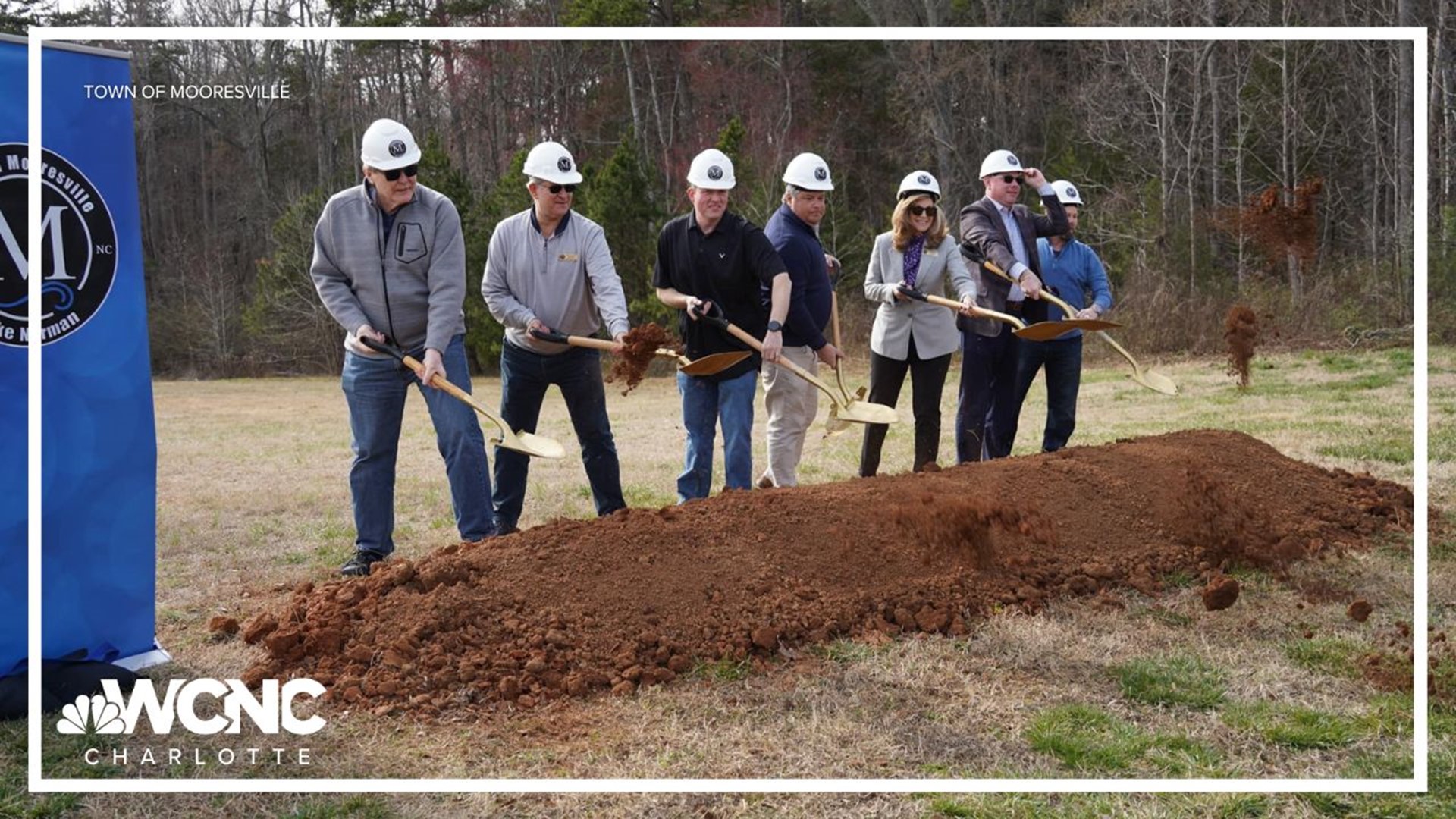 Mooresville leaders officially broke ground on the East-West Connector that will connect Interstate 77 to Interstate 85 north of Lake Norman.