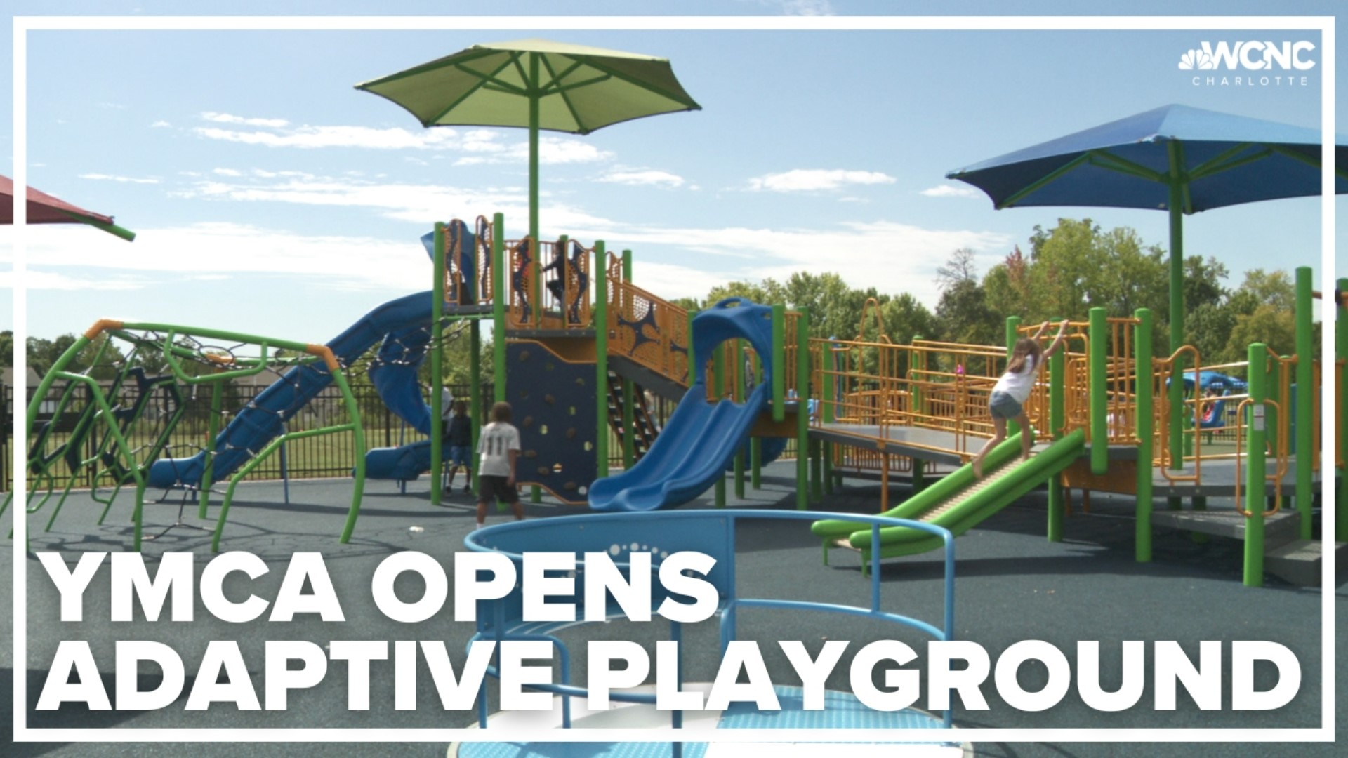 The playground includes sensory play pieces, wide ramps for wheelchair access and diverse spaces for children of all abilities to enjoy.
