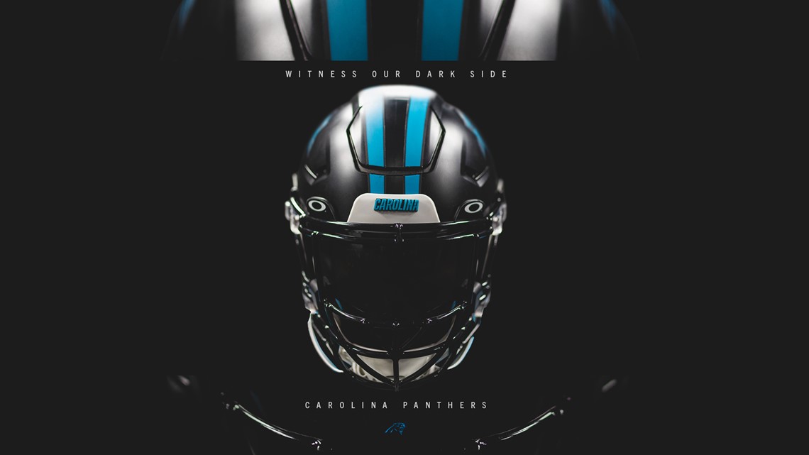 Carolina Panthers unveil black helmets, allblack uniforms