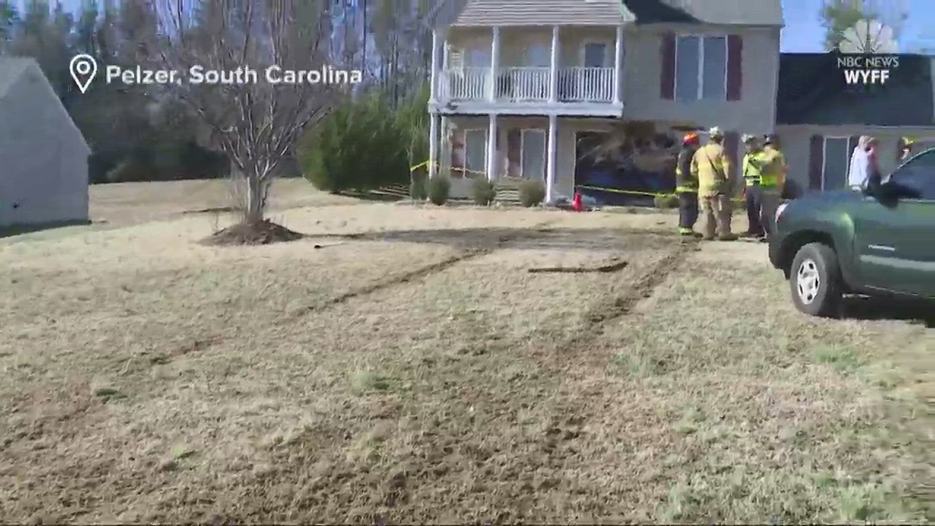 A South Carolina DUI suspect led police on a high-speed chase that ended when his car skidded across a yard and into a family's living room.