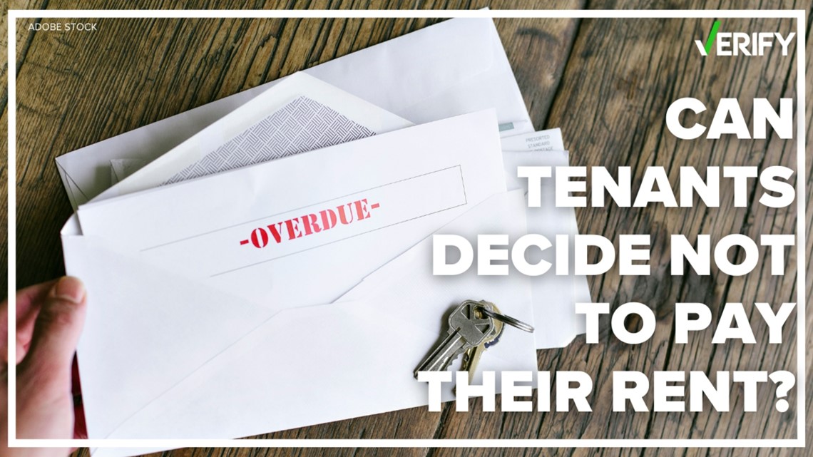 VERIFY Can a tenant withhold rent on their own?