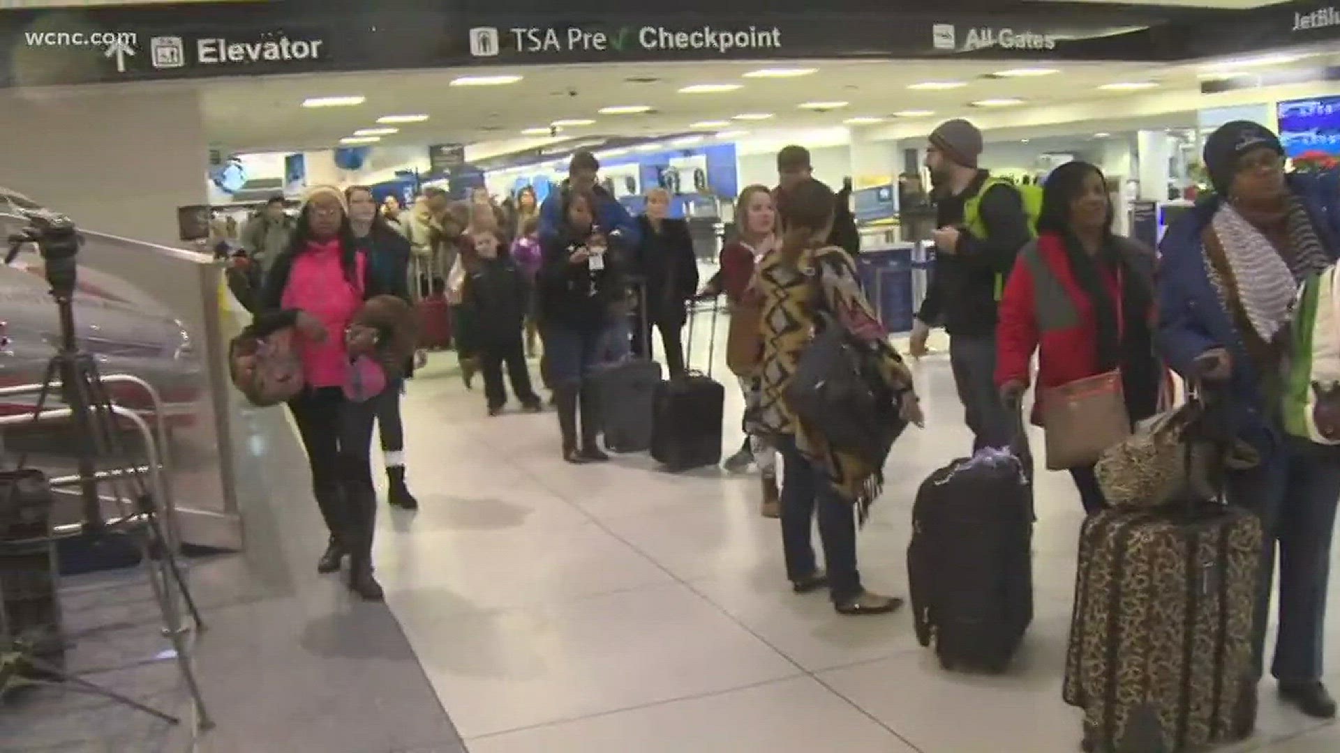 Extra passengers are expected to travel through CLT airport