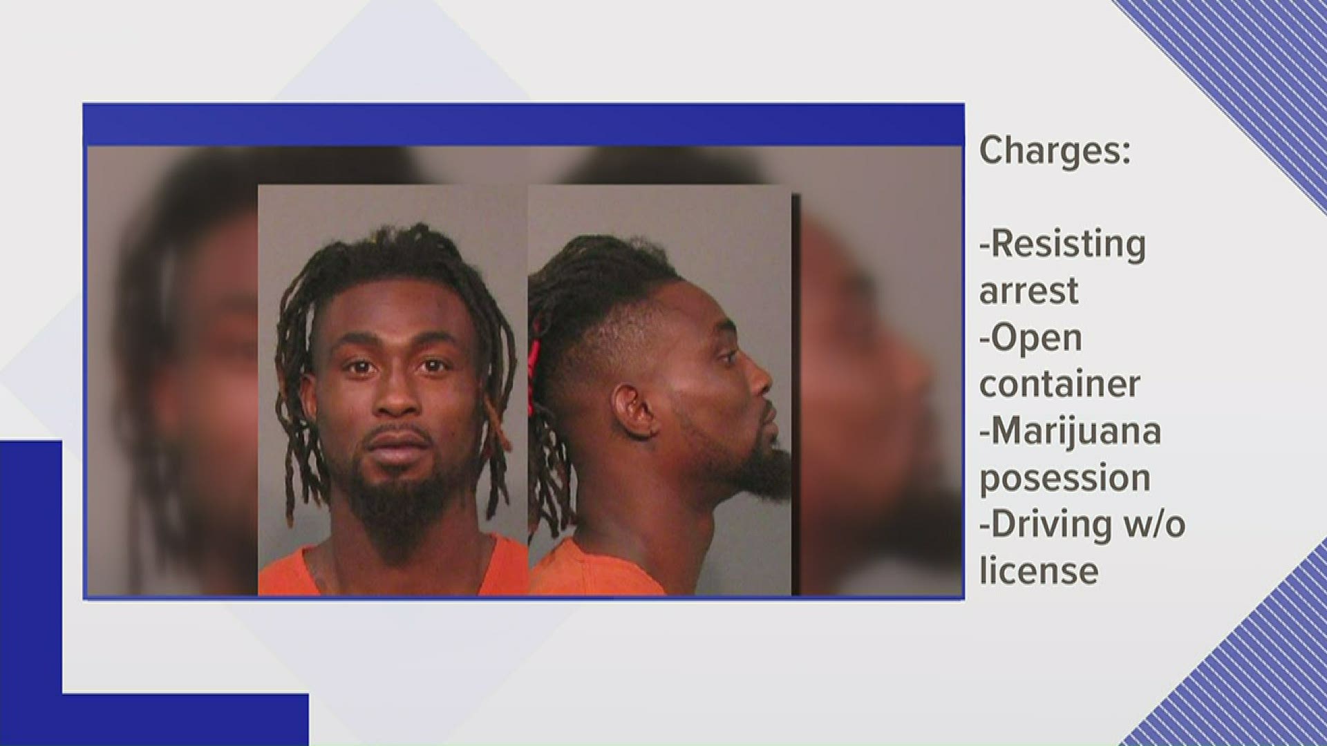 The former Clemson player is behind bars in York County after being arrested Tuesday.