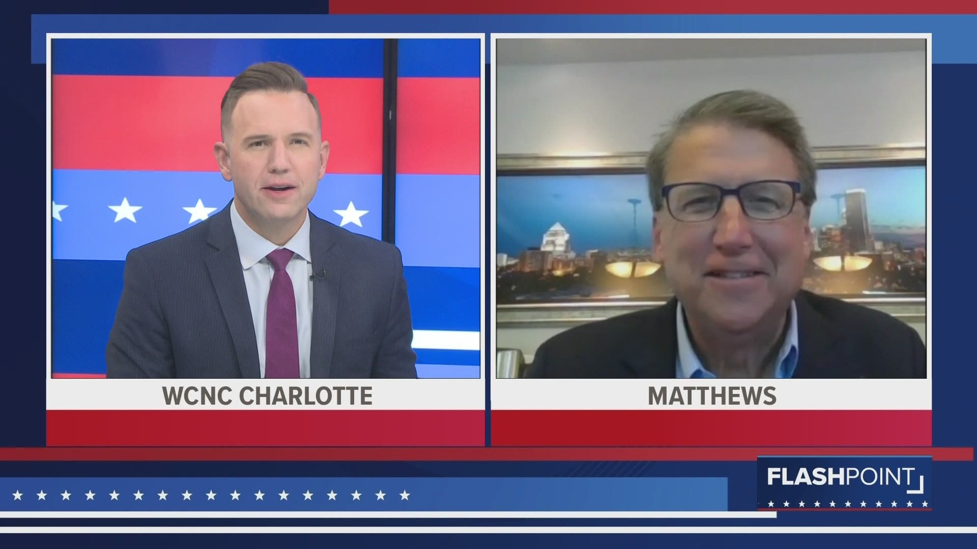 Ben Thompson hear from former Charlotte mayor and former N.C. governor Pat McCrory on current issues North Carolinians are facing.