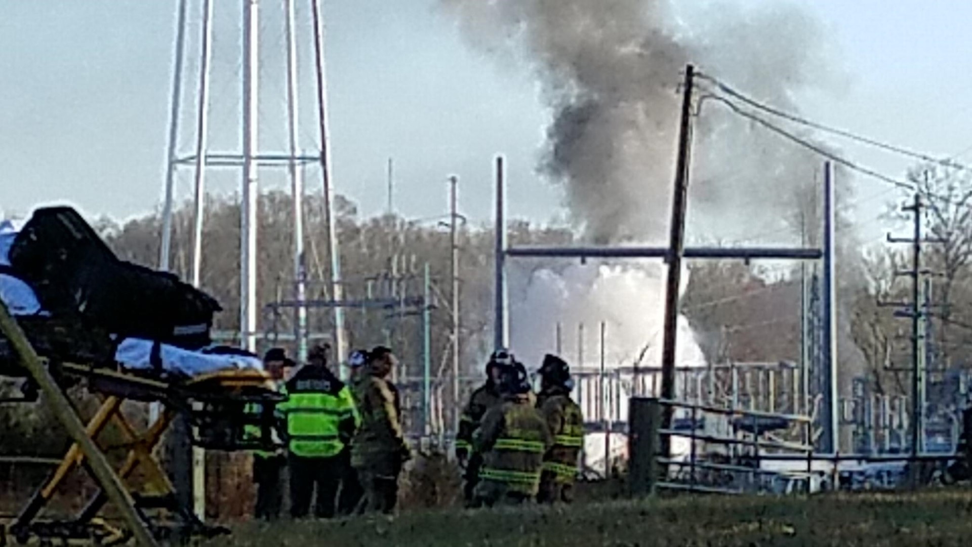 Large fire at Duke Energy power station in Matthews | wcnc.com