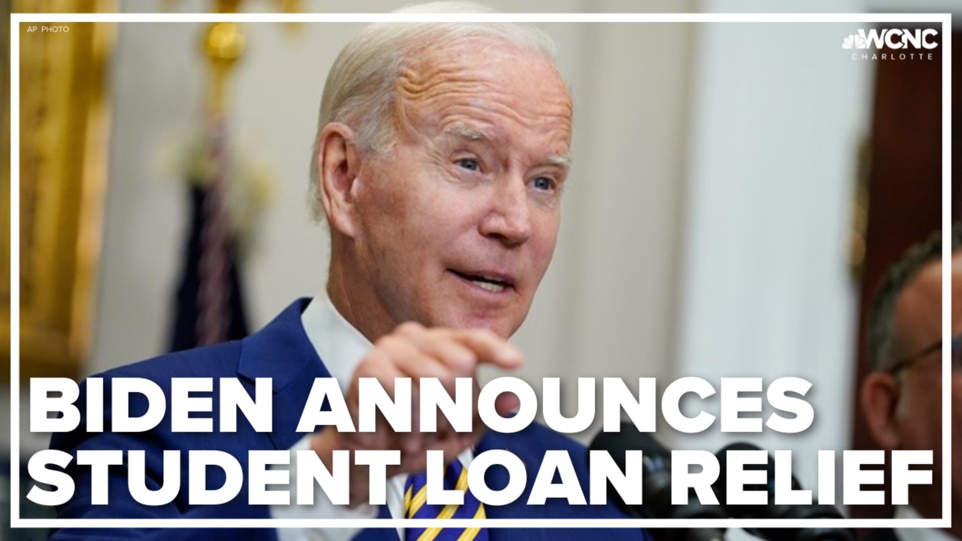 Borrowers who earn less than $125,000 a year, or families earning less than $250,000, would be eligible for the $10,000 loan forgiveness, Biden announced.