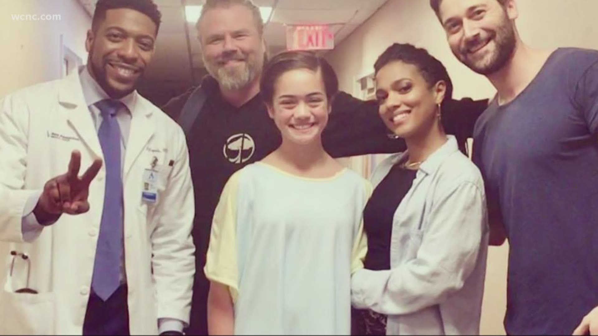 In the episode that will air in a couple weeks, 
Lilly Knowles portrays a patient with cystic fibrosis, a condition she has in real life.