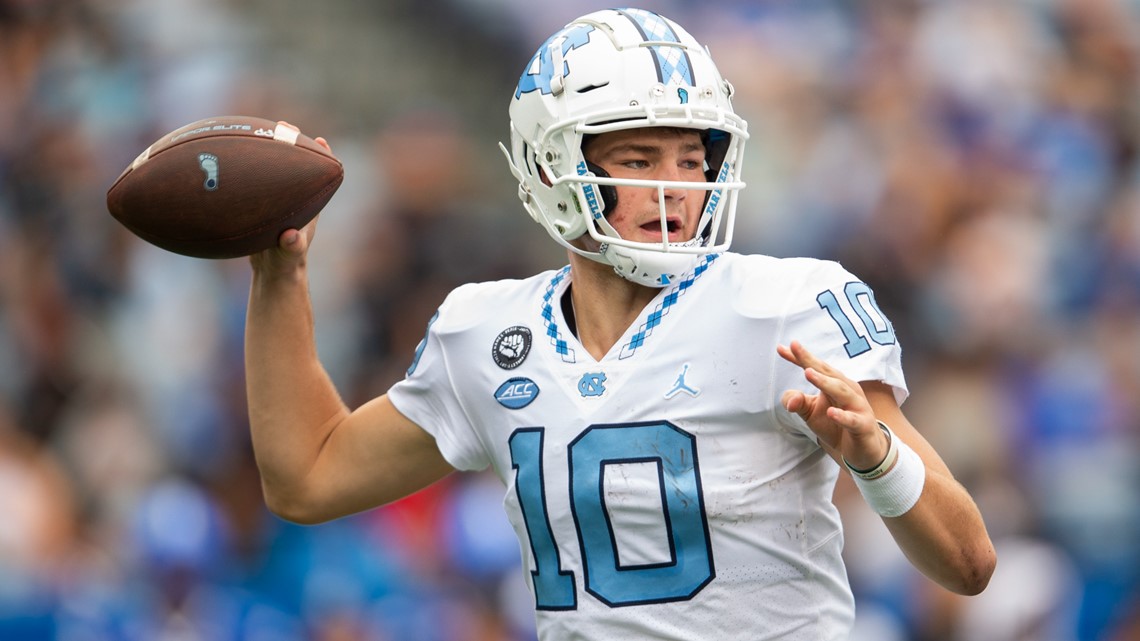 UNC QB Drake Maye apologizes for NC State joke | wcnc.com