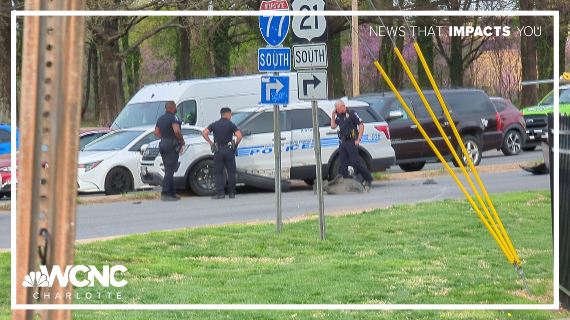 CMPD cruiser involved in crash in south Charlotte | wcnc.com