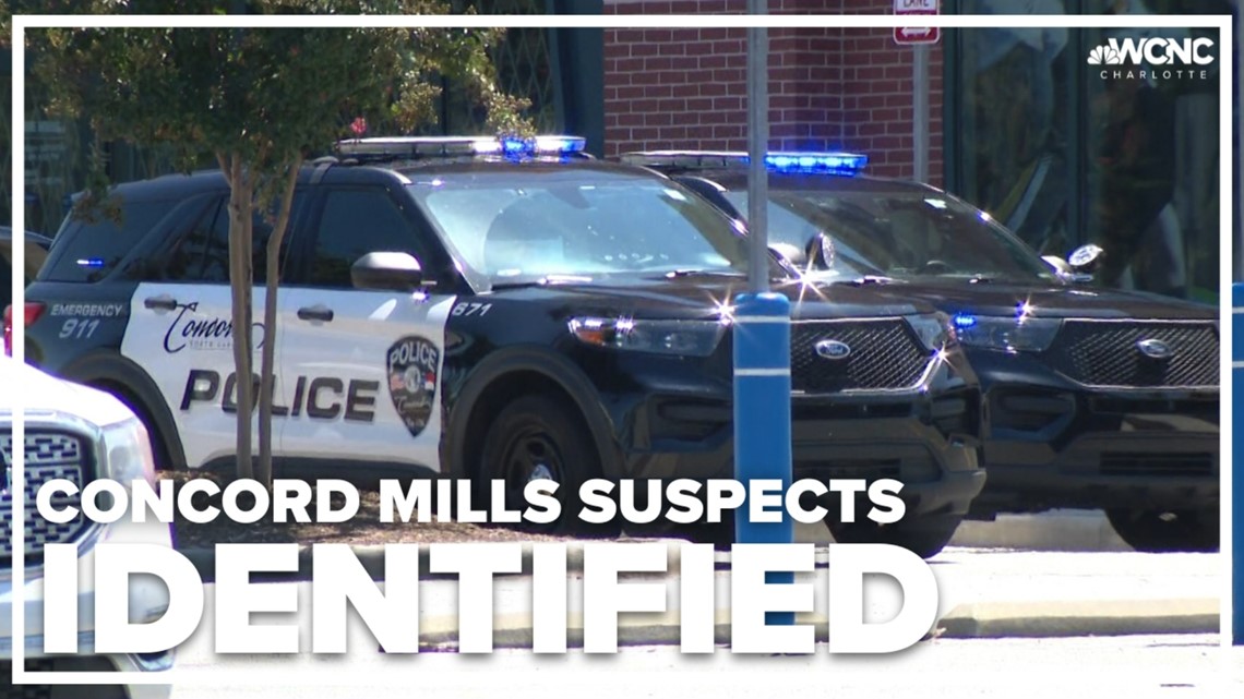 2 suspects identified in Concord Mills credit card theft, police shooting