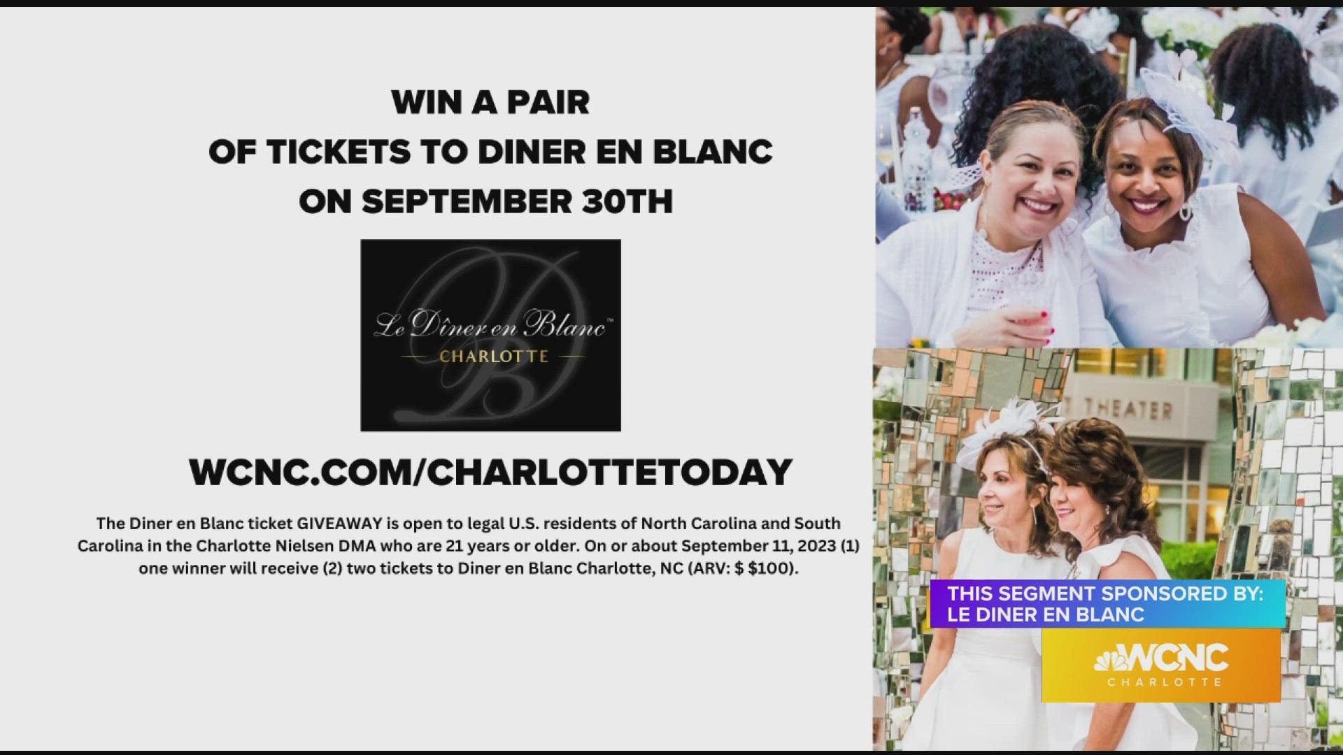 Le Diner en Blanc Charlotte 2023 is officially sold out!