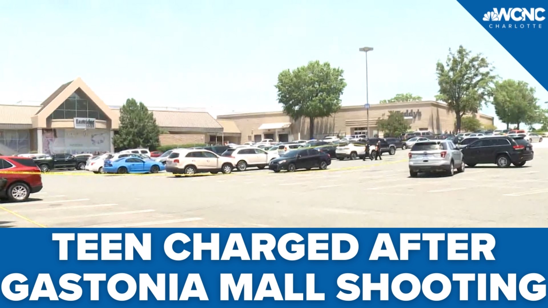 Three people were hurt in a shooting at the Eastridge Mall in Gastonia on Friday afternoon, and police said a 17-year-old is now facing multiple charges for it.