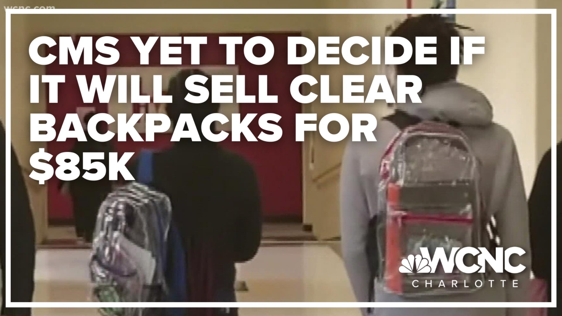 The district put the clear backpacks up for auction after learning about a Proposition 65 cancer warning.
