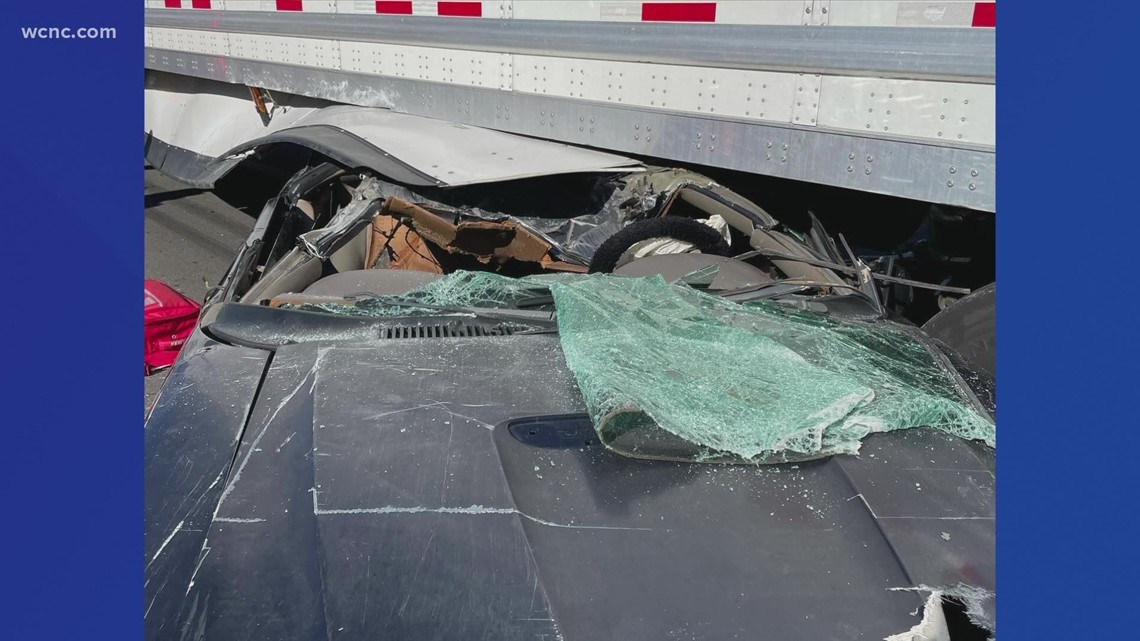 Photos show Pineville crash involving 18wheeler